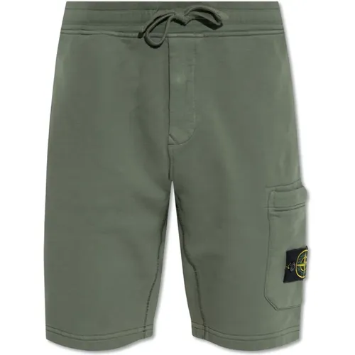 Cotton shorts , male, Sizes: L - Stone Island - Modalova