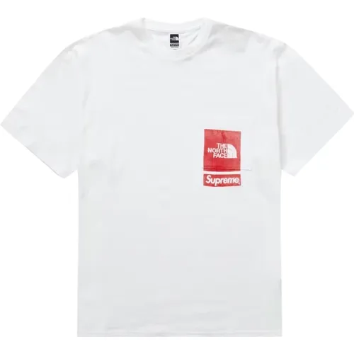 Limitierte Auflage Bedrucktes Taschen T-Shirt Weiß - Supreme - Modalova