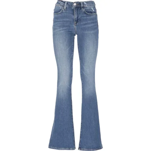 Flared Cotton Blend Jeans , female, Sizes: W31 - Frame - Modalova