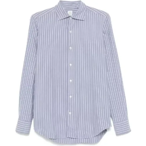 Tokyo Shirt Grey and White Striped , male, Sizes: 2XL, L, XL, S, M - Finamore - Modalova