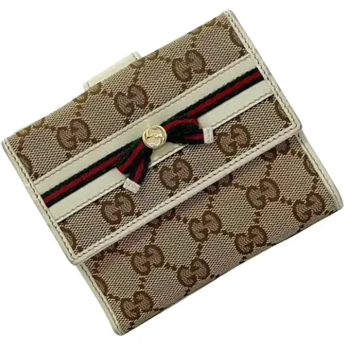 Pre-owned Canvas wallets , female, Sizes: ONE SIZE - Gucci Vintage - Modalova