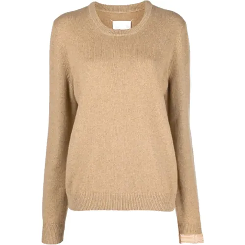 Brauner Woll- und Kaschmirpullover , Damen, Größe: M - Maison Margiela - Modalova