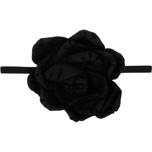 Schwarzer Seidenmischung Choker , Damen, Größe: ONE Size - Dolce & Gabbana - Modalova