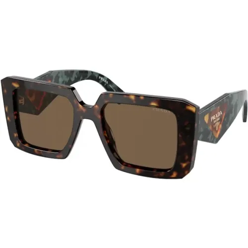 Stylische Sonnenbrille in Braun , Damen, Größe: 51 MM - Prada - Modalova