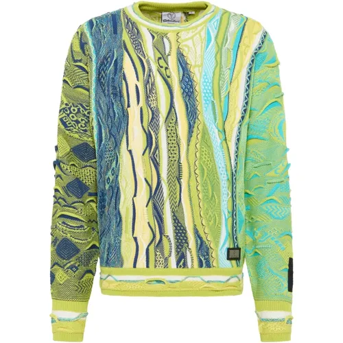 Colorful Knit Sweater Delueg , male, Sizes: 2XL, L, XL, XS, S, 3XL, M - carlo colucci - Modalova