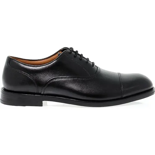 Schwarze Lederschnürschuhe für Herren , Herren, Größe: 42 EU - Clarks - Modalova