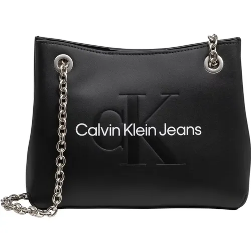 Verstellbare Schultertasche mit Magnetverschluss - Calvin Klein Jeans - Modalova