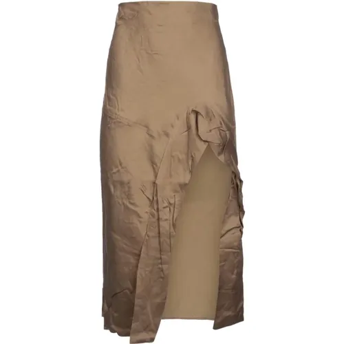 Midi Skirts , Damen, Größe: 2XS - Yuzefi - Modalova