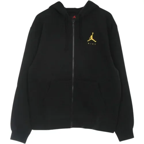 Jumpman Fleece Full-zip Hoodie Schwarz , Herren, Größe: XL - Jordan - Modalova