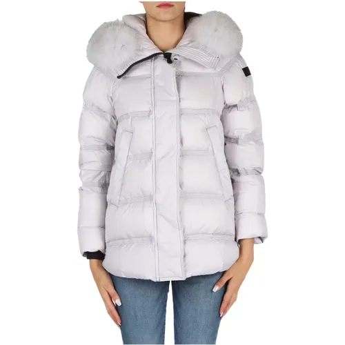Womens Grey Down Jacket , female, Sizes: M - Peuterey - Modalova