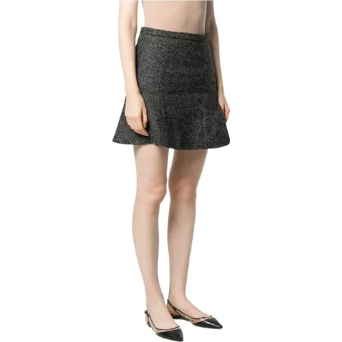 Espiga Crapanated Skirt , female, Sizes: L - RED Valentino - Modalova