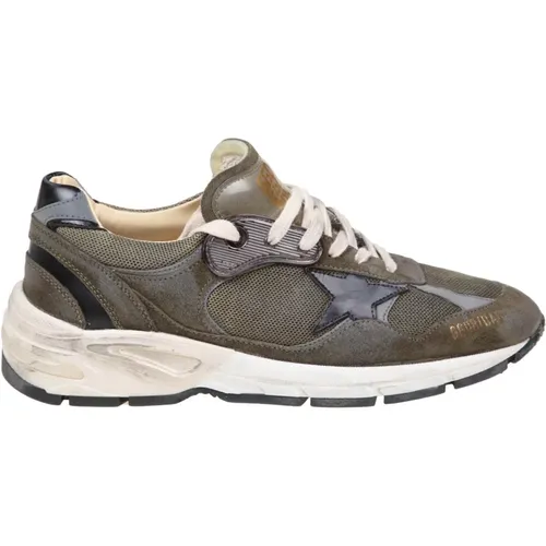 Mens Shoes Sneakers Olive Green Ss24 , male, Sizes: 7 UK, 8 UK, 10 UK, 6 UK - Golden Goose - Modalova