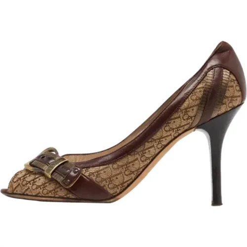 Pre-owned Canvas heels , female, Sizes: 7 UK - Dior Vintage - Modalova