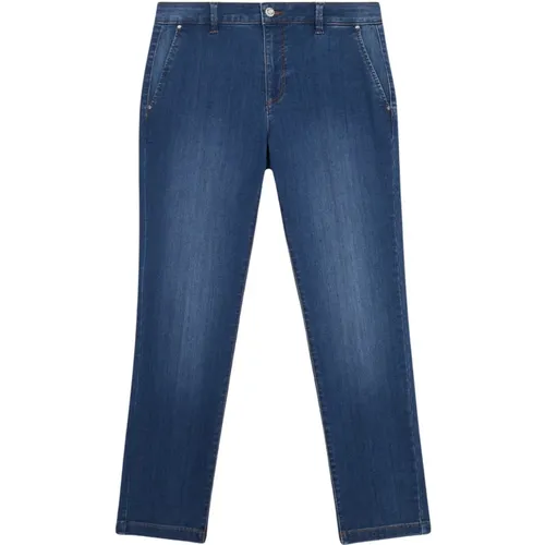 Umweltfreundliche Chino-Jeans , Damen, Größe: S - Oltre - Modalova