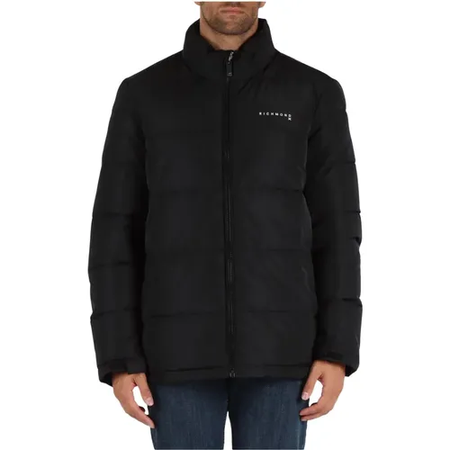 Quilted Padded Jacket with High Collar , male, Sizes: L, S, M, XL, 2XL - Richmond - Modalova