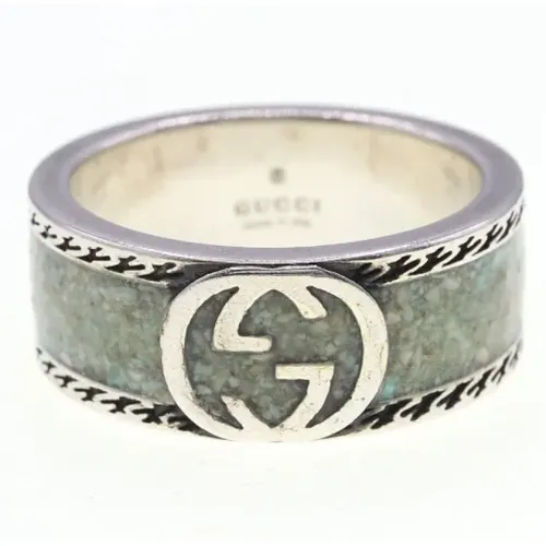 Pre-owned Silver rings , male, Sizes: ONE SIZE - Gucci Vintage - Modalova