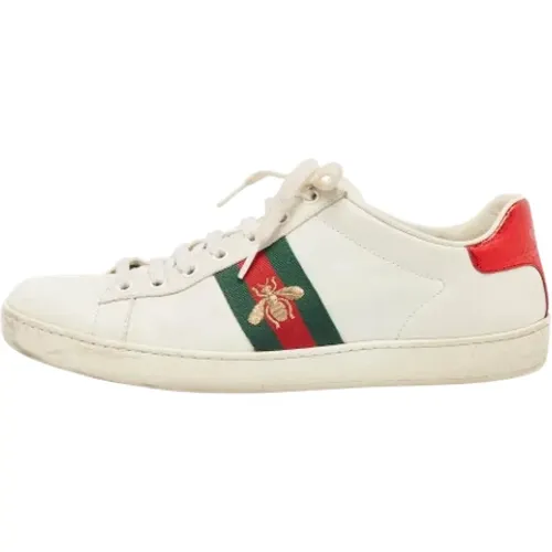 Pre-owned Leather sneakers , female, Sizes: 6 1/2 UK - Gucci Vintage - Modalova