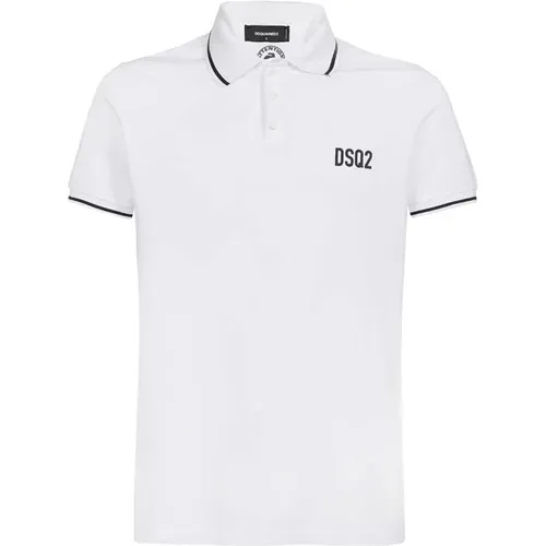 Logo Bedrucktes Poloshirt, Regular Fit,Polo Shirt mit Logo-Print - Dsquared2 - Modalova