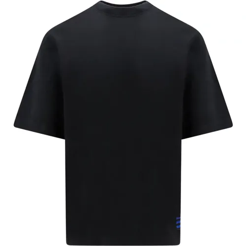 Schwarzes Crew-neck T-Shirt mit EKD-Patch , Herren, Größe: S - Burberry - Modalova