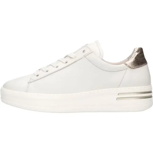 Weiße Low-Top Sneakers Stilvoll Lässig , Damen, Größe: 35 1/2 EU - Gabor - Modalova