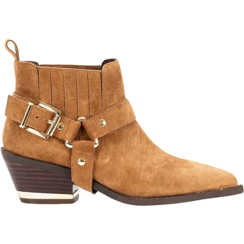 Leather Pointed Toe Ankle Boots , female, Sizes: 5 UK, 4 UK, 6 UK, 3 UK - Alma en Pena - Modalova
