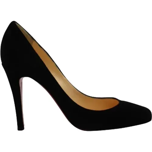 Pre-owned Suede heels , female, Sizes: 3 1/2 UK - Christian Louboutin Pre-owned - Modalova