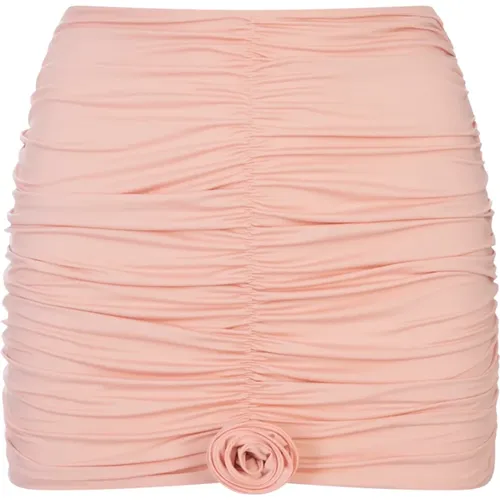 Ruffle Mini Skirt , female, Sizes: S, M - La Revêche - Modalova