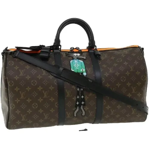 Brunt Canvas Louis Vuitton Keepall , female, Sizes: ONE SIZE - Louis Vuitton Vintage - Modalova