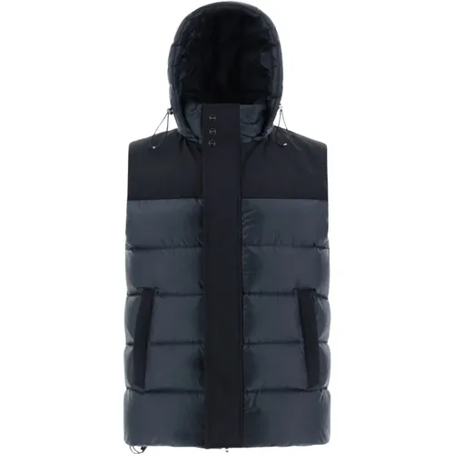 Ultralight Blended Wool Vest with Detachable Hood , male, Sizes: M, 3XL, XL, 2XL - Herno - Modalova