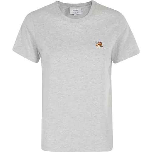 Fox Head Patch Tee Shirt , male, Sizes: L, S, M - Maison Kitsuné - Modalova