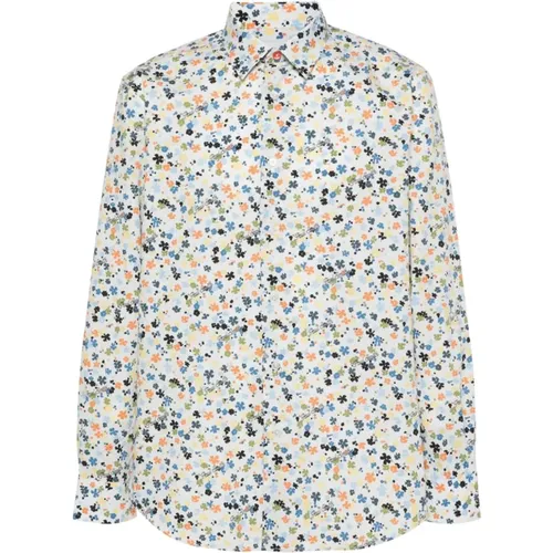 Floral Patterned Shirt with Logo Print , male, Sizes: S, XL, 2XL, M - Paul Smith - Modalova