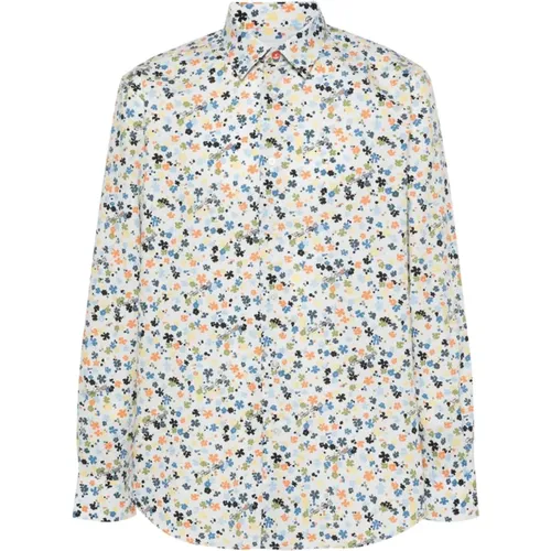Floral Patterned Shirt with Logo Print , male, Sizes: S, XL, L, 2XL, M - Paul Smith - Modalova