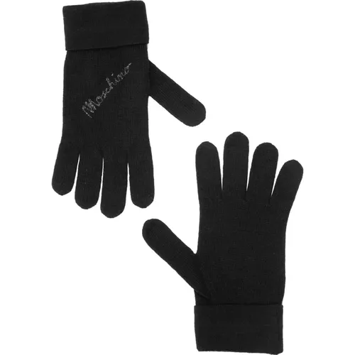 Einfache Logo Handschuhe , Damen, Größe: ONE Size - Moschino - Modalova