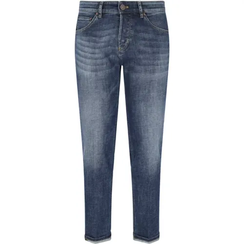 Slim Denim Jeans, , Button Closure , male, Sizes: W35, W33, W34, W31 - PT Torino - Modalova