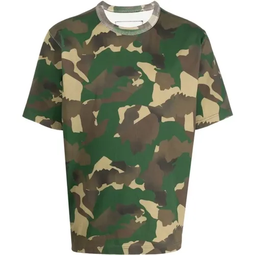 Camo Bio-Baumwoll T-Shirt , Herren, Größe: 2XL - Heron Preston - Modalova