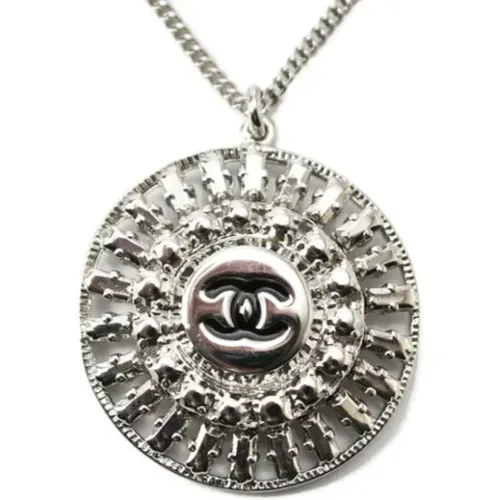 Pre-owned Silver Metal Chanel Necklace , female, Sizes: ONE SIZE - Chanel Vintage - Modalova