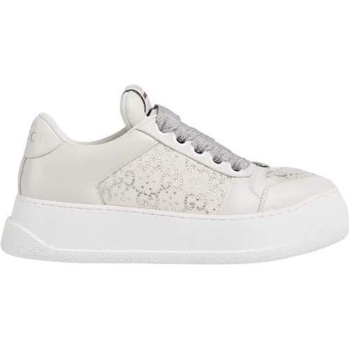 Crystal Embellished Platform Sneakers , female, Sizes: 4 UK, 4 1/2 UK, 6 UK, 5 1/2 UK - Gucci - Modalova