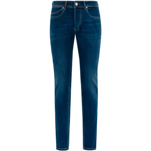 Slim Fit Jeans in hellem Denim , Herren, Größe: W36 - Re-Hash - Modalova
