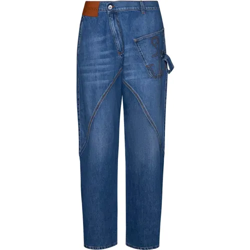 Blaue Twisted Workwear Jeans,Twisted Workwear Jeans - JW Anderson - Modalova