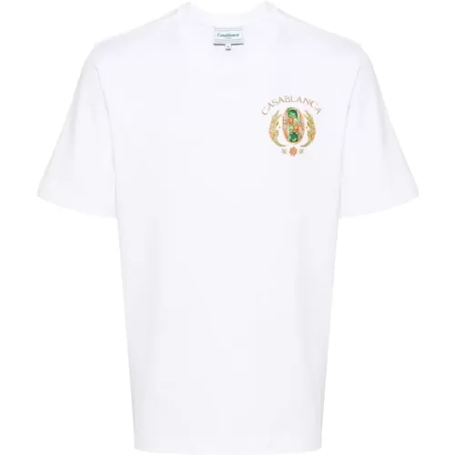 T-shirts and Polos White , male, Sizes: L - Casablanca - Modalova