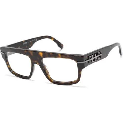 Havana Optical Frame Stylish and Versatile , male, Sizes: 54 MM - Fendi - Modalova