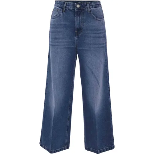 Weite High-Waisted Jeans , Damen, Größe: W25 - Kocca - Modalova