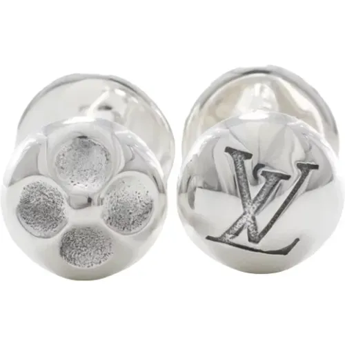 Pre-owned Silver earrings , female, Sizes: ONE SIZE - Louis Vuitton Vintage - Modalova