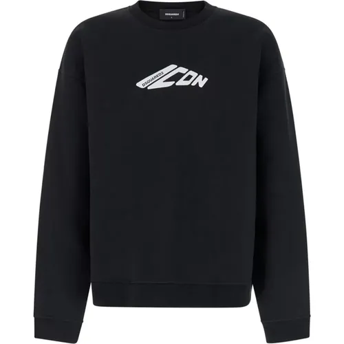 Sweater New Icon Girocollo , male, Sizes: XL, S, L, 2XL, M - Dsquared2 - Modalova