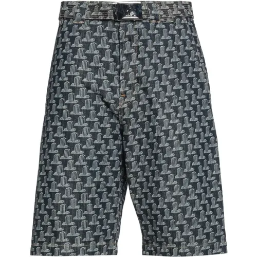 Monogramm-Shorts mit gesticktem Logo , Herren, Größe: W30 - Lanvin - Modalova