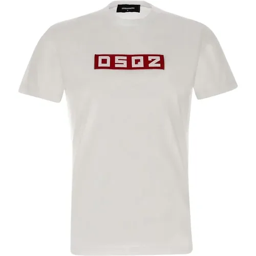Weiße T-Shirts und Polos , Herren, Größe: XS - Dsquared2 - Modalova