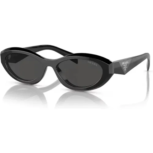 Elegant Oval Sunglasses , female, Sizes: 55 MM - Prada - Modalova