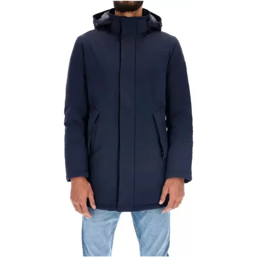 Blaue Nylon Parka Jacke , Herren, Größe: 2XL - RefrigiWear - Modalova