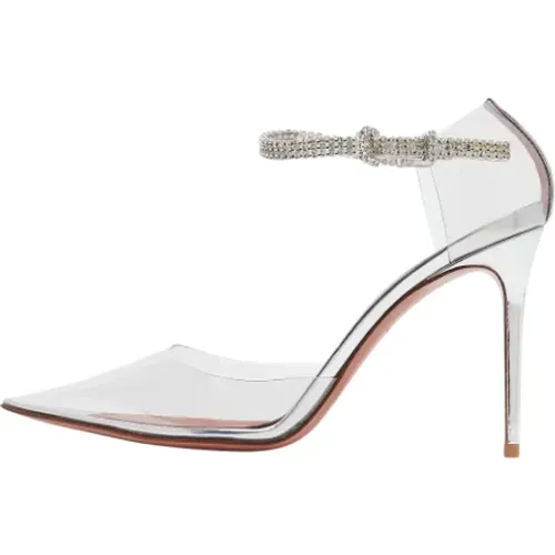 Pre-owned Leather heels , female, Sizes: 5 UK - Amina Muaddi Pre-owned - Modalova