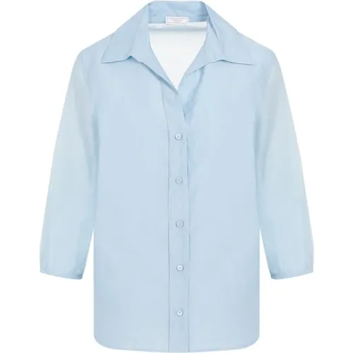 Light Cotton Silk Shirt , female, Sizes: 2XS, S - PESERICO - Modalova